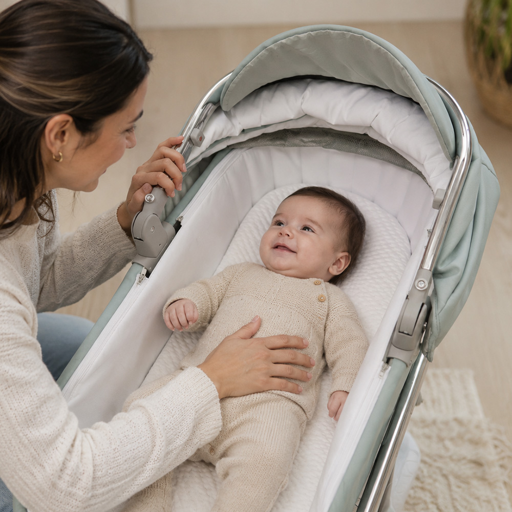 Alcofa Mini Pop Flowy Pormenor Colchão 263 Alcofa Mini Pop Flowy Pormenor Colchão